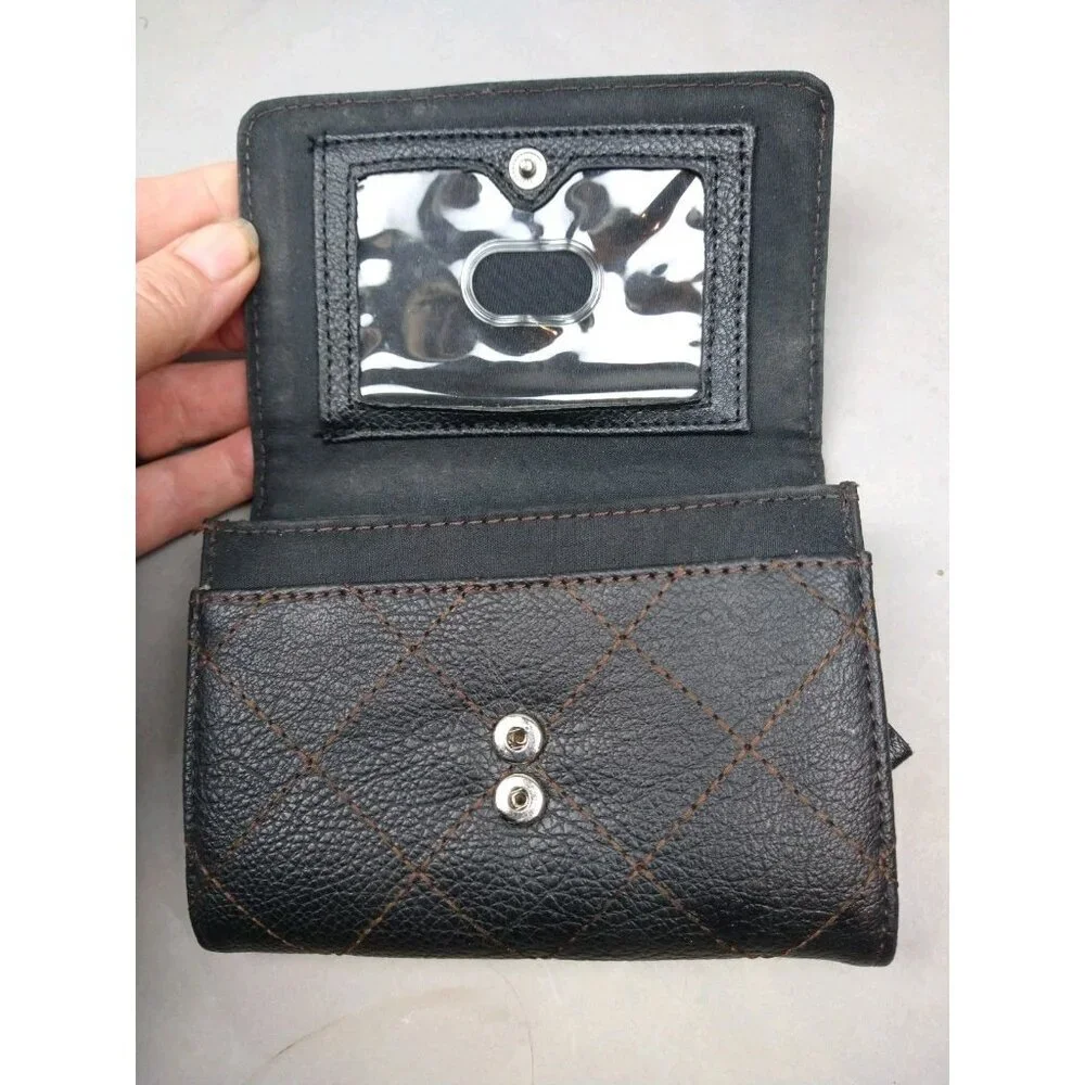 Relic Leather Wallet Brown Zip Pocket Coin Purse‎ Card Slots Bi-Fold Wallet